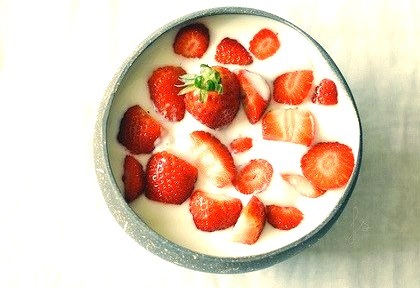 Strawberry, Custard