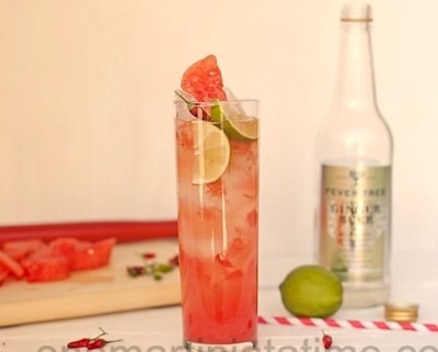Spicy Watermelon Cooler {with Thai Chili Infused Tequila}{by One Martini At A Time}