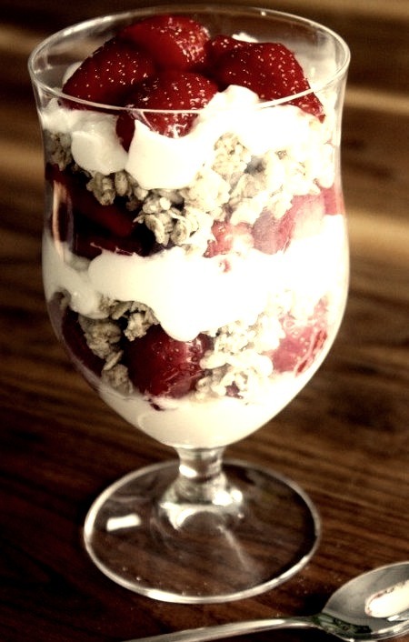 Had this yummy parfait for breakfast