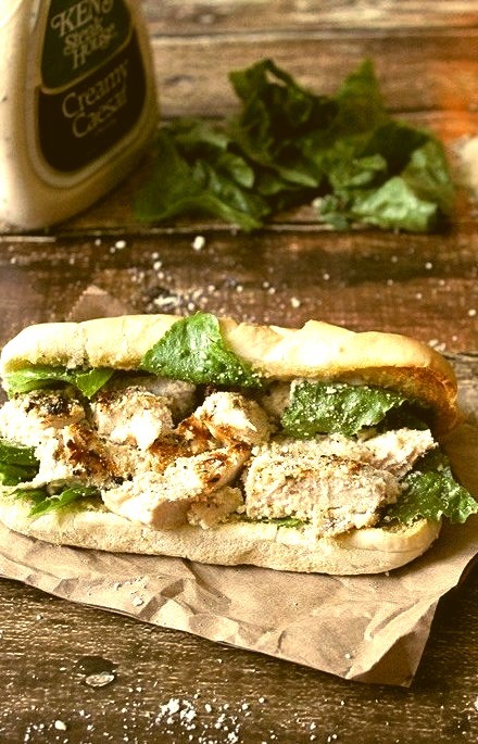 Chicken Caesar Salad SubsLife With The Crust Cut Off on We Heart It.