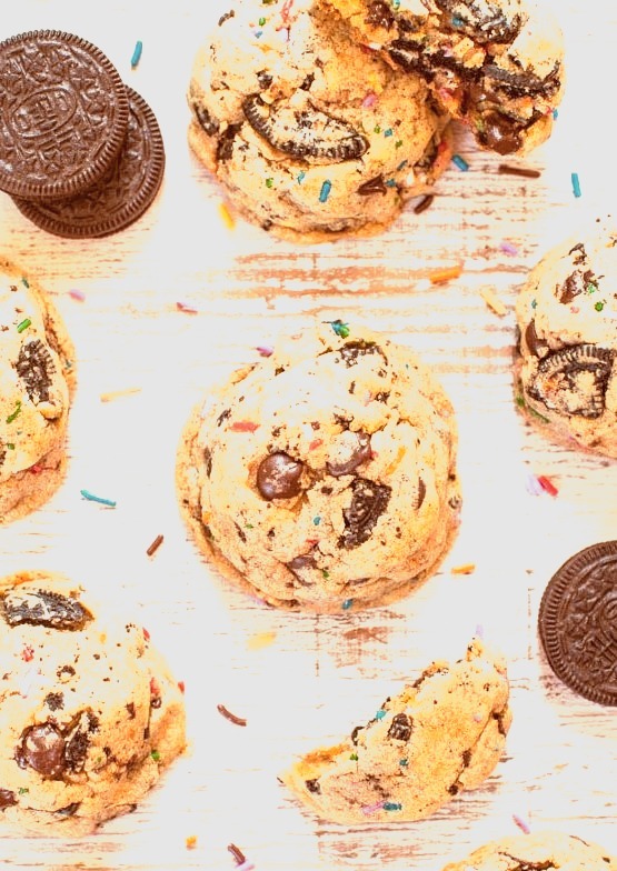 Oreo and Sprinkles Chocolate Chip Cookies